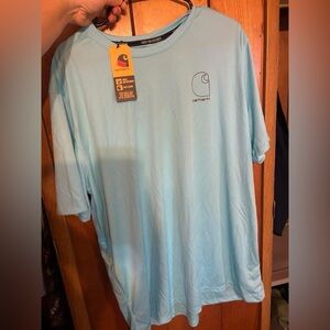 Carhartt Light Blue Logo Tee